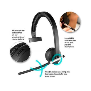 Diadema H820E Mono Logitech Corporativo Negro