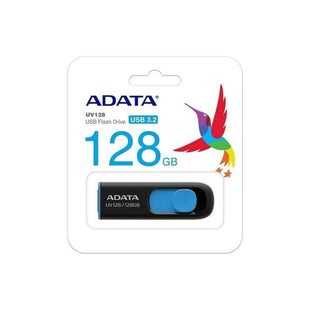 Memoria USB ADATA AUV128-128G-RBE  Negra - Azul