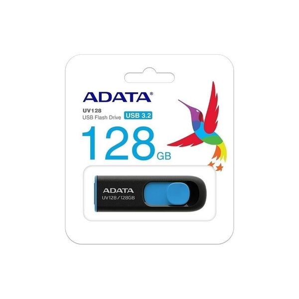Memoria USB ADATA AUV128-128G-RBE  Negra - Azul
