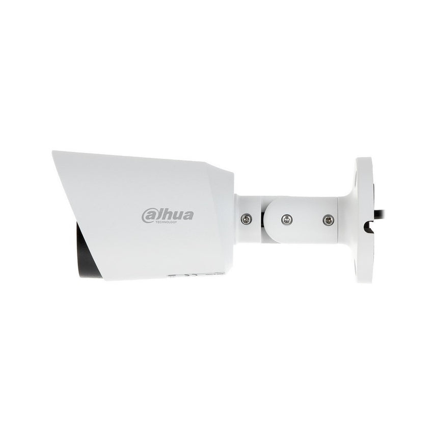 Camara Dahua Bullet IP, 2MP, Lente fijo 2,8mm, H265, DWDR, IR30m, Tarjeta SD maximo 256GB, IP67, 12VDC / POE.