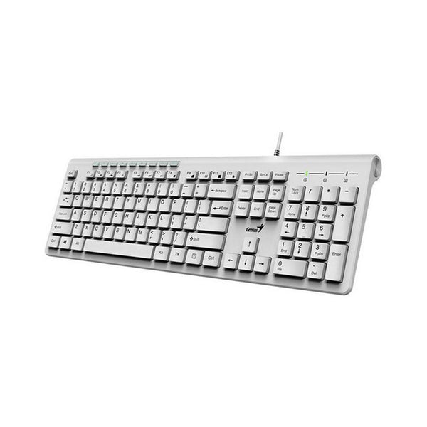 Teclado Genius Slimstar 230 Blanco Alámbrico