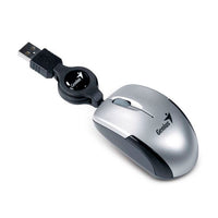Mouse Genius Micro Traveler Retractil Usb Gris