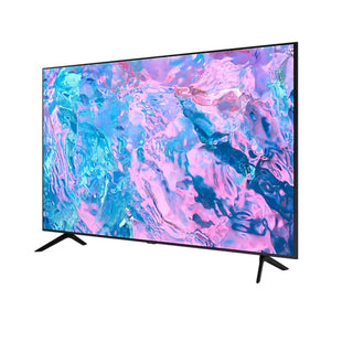 Televisor Samsung FLAT LED Smart TV 85 pulgadas Crystal UHD 4K  /3,840 x 2,160 /HDR / DVB-T2 /LAN /WIFI 5 / Bluetooth 5.2 / Google Meet / AirPlay 2 /modo ambiente/ Modo Juego/ HDMI x 3/ USB x1 /abre y edita archivos de Office/ Garantía 1 año, Ficha técnic