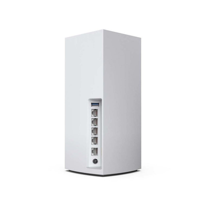 Router Mesh Velop  MX10600  paquete de 2 nodos TriBanda,2,4 GHz y 5 GHz (2),1 Gigabit WAN,4 Gigabit LAN,USB 3.0,Procesador de núcleo Quad a 2,2 GHz,Control desde la aplicación,Memoria Flash: 512MB, RAM: 1GB