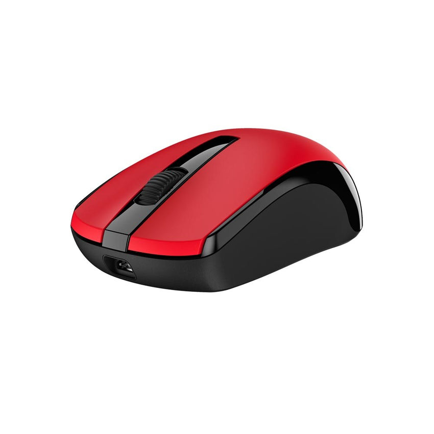 Mouse Genius Recargable ECO-8100 Inalámbrico Rojo