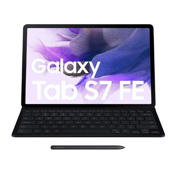 Samsung Tablets Galaxy Tab S7 FE WIFI - Negra, Teclado y Estuche