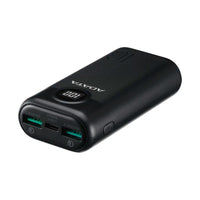 Power Bank 10000mAh Azul digital /2 puertos usb quick charge + 1 Puerto Tipo C entrada y salida