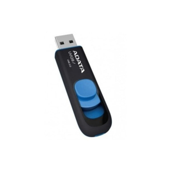 Memoria USB 3.0 ADATA UV128-16GB-Retráctil-Negro/Azul