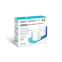 Router TPLINK AX3000 Wi-Fi 6,Sistema de malla Gigabit, pack por 2 Unidades