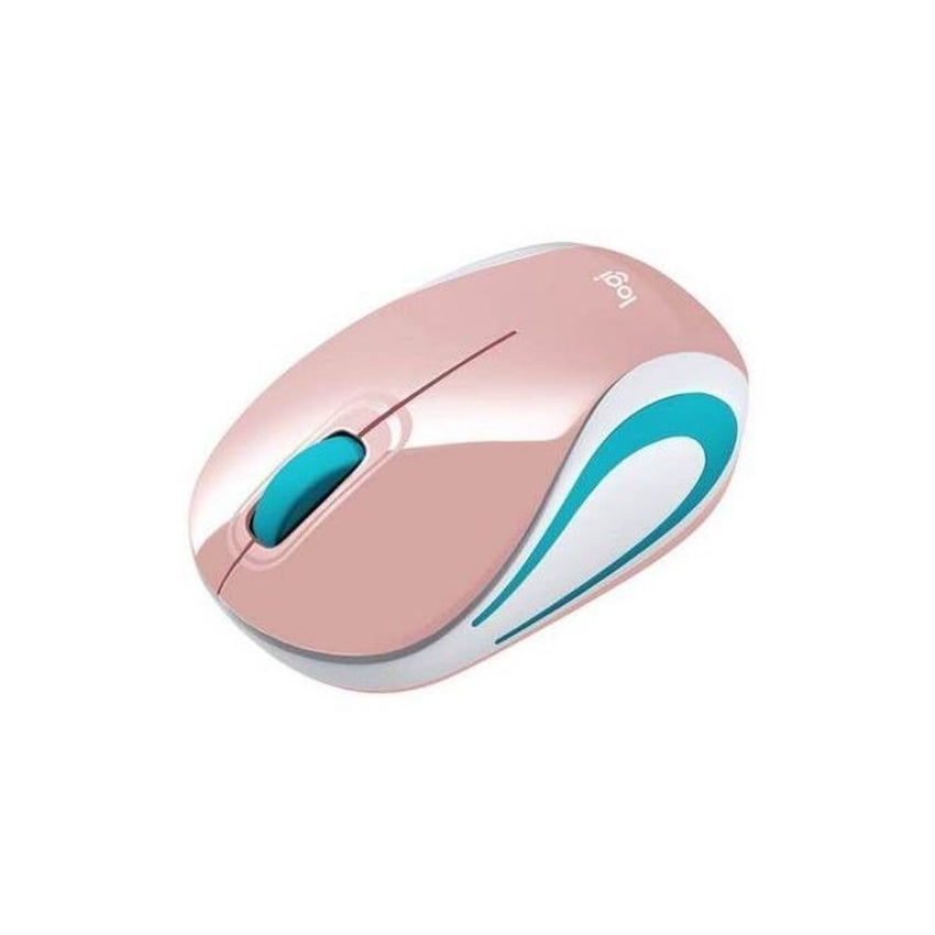 Mini Mouse M187 Logitech Inalámbrico Receptor Usb Rosado