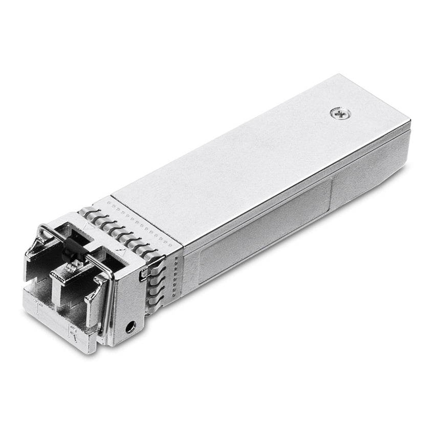 Transceiver tplink LC SFP+ 10Gbase-SR SPEC: multimodo de 850 nm, conector dúplex LC, hasta 300 m de distancia