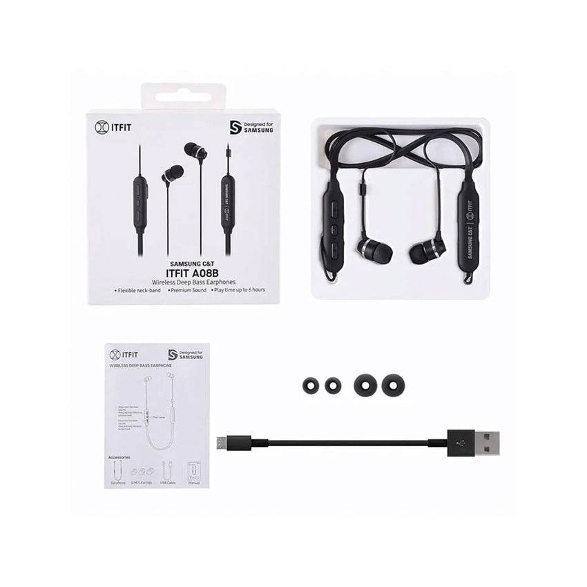 Auriculares SAMSUNG Inalambricos Flexibles A80B COLOR Negro