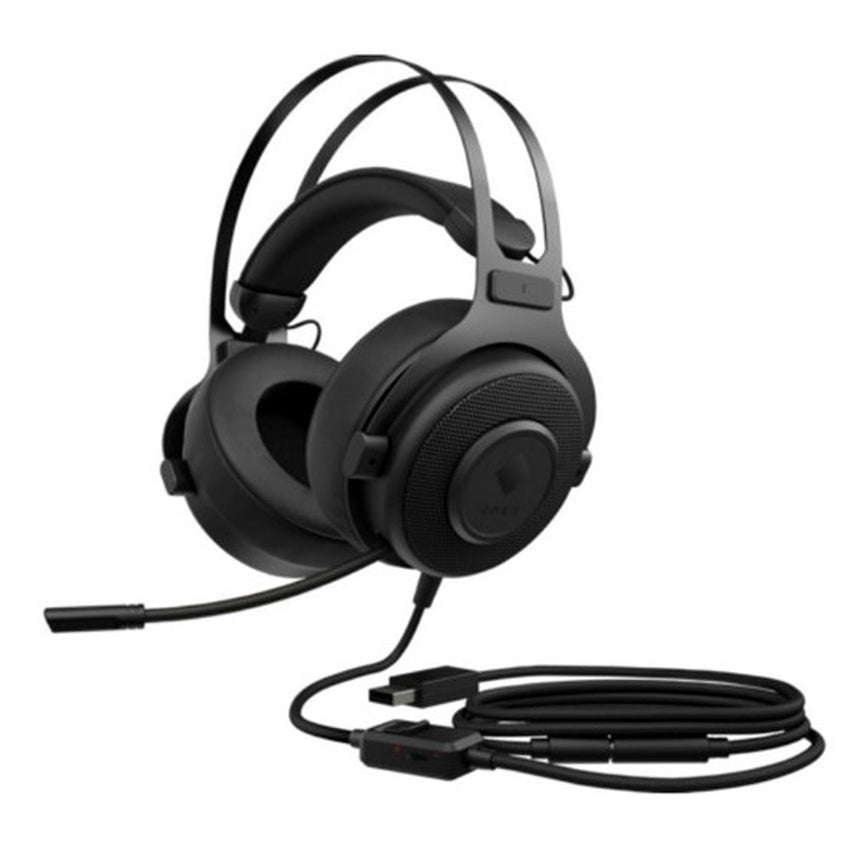 Diademas HP Omen, sonido envolvente 7.1 con entrada USB, Negro