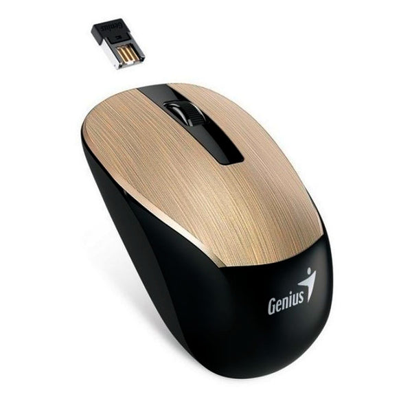 Mouse Genius Nx7015 Inalambrico Dorado