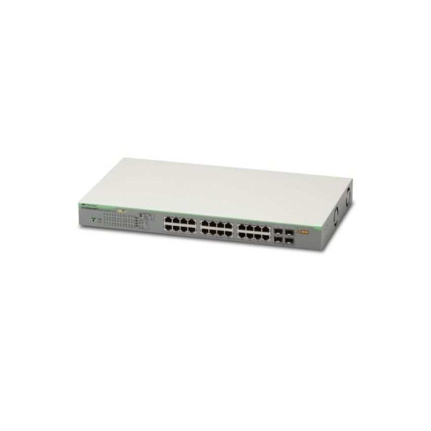 Switches Allied telesis 24-port 10/100/1000T POE+ (185W/24 ports) WebSmart switch with 4 SFP ports