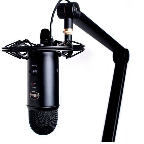 Microfono logitech tipo streaming profesional Yeticaster Negro