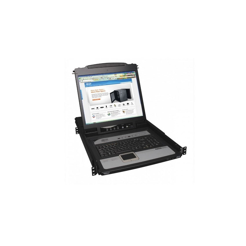 KVM de consola NetDirector de 8 puertos para instalación en 1U de Rack con LCD de 19 y acceso IP remoto