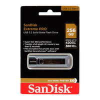 Memoria Usb SANDISK Extreme Go 256GB 3.2 COLOR Plata Y Negro