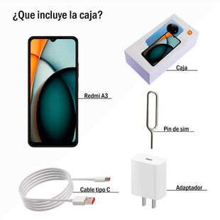 Celular Redmi A3X Aurora Green 4GB + 128GB