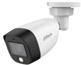 Camara Dahua Bullet, 2MP, Full Color, Lente Fijo 2,8mm, IR20M, 4en1 (CVI/TVI/AHD/CVBS), Semimetalica, DWDR, StarLight, IP67, 12VDC