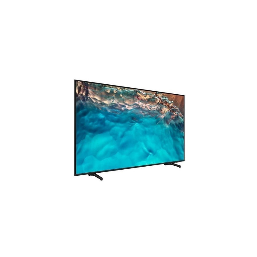 Televisor Samsung FLAT LED Smart TV 75 pulgadas Crystal UHD 4K  /3,840 x 2,160 / DVB-T2 /LAN/ Bluetooth/ AirPlay 2 / Bixby desde el control /modo ambiente/ Modo Juego/ HDMI x 3/ USB x2 /abre y edita archivos de Office/ control de voz/Garantía 1 año