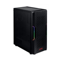 Chasis gamer XPG by ADATA STARKER Negro / ATX / Vidrio templado X1 / 1 Fan cooler ARGB + 1 Fan Cooler Standard + Fuente de poder XPG PROBE / 600 Watts / Certificada 80 Plus Bronze