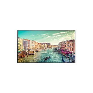 Monitor industrial  QM55B Tamaño: 55, Resolución 3840X2160 (16:9) 4K UHD, Brillo 500nit, Certificación contra polvo IP5X,  Contraste: 4000:1, Características: uso 24 horas/día, Panel Antirreflectivo, Sensor IR Central (Tras el panel), altavoces 10Wx2 ,Web