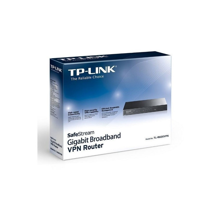 Router TP-LINK VPN Banda Ancha 1 puerto WAN gigabit y 4 puertos LAN gigabit que ofrecen conectividad