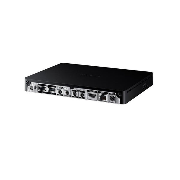 PLAYER SAMSUNG  SBB-SSN,Procesador: Cortex-A72 1.7GHz Quad Core CPU, GPU:2D & 3D Graphics Engine, Up to 3840x2160. 32bpp, Supports OpenGL ES,Almacenamiento: 8GB (3.75GB Occupied by O/S, 4.25GB Available,),Memoria: 2.5GB 96bit DDR3-933 (1866MHz),Conectivid