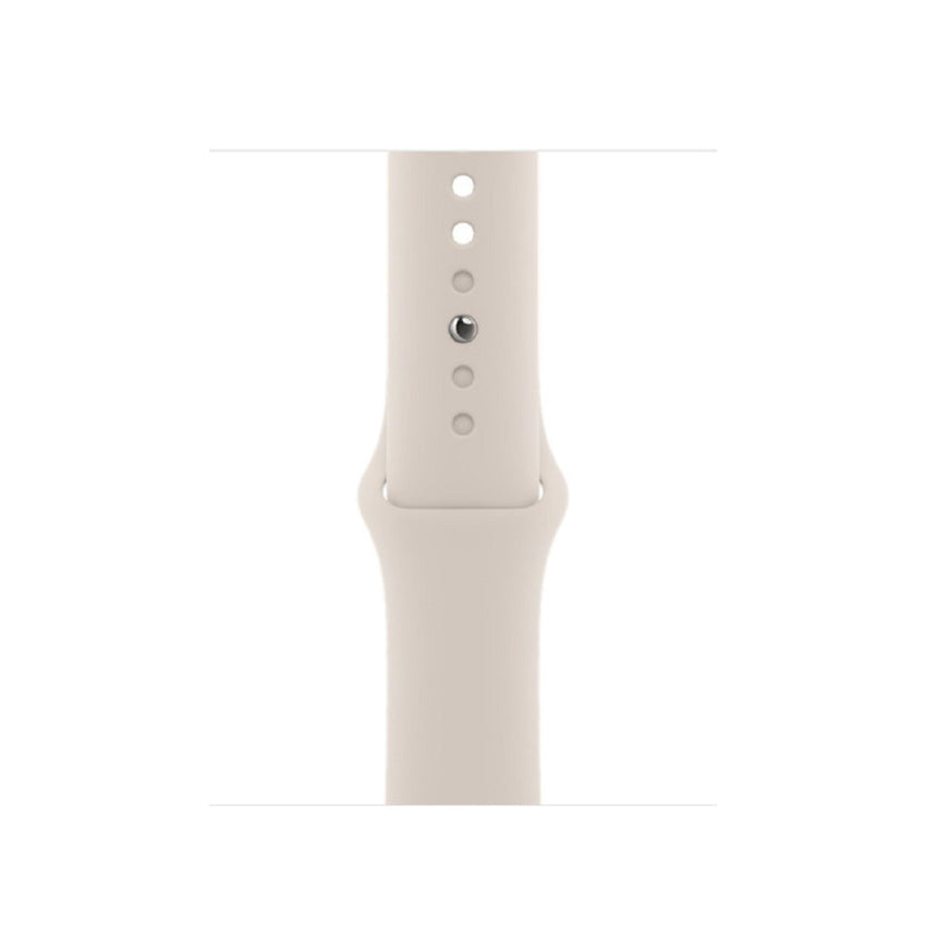 Apple Watch Series 8 (GPS) - Caja de aluminio en blanco estrella de 41 mm - Correa deportiva blanco estrella - Talla única