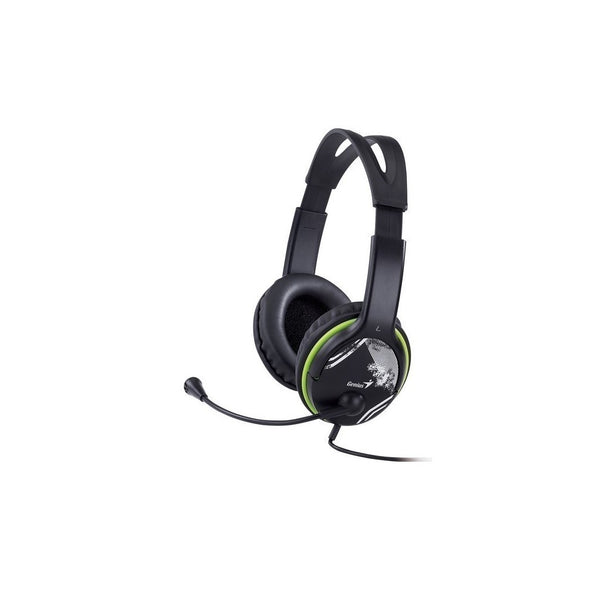 Audífono Diadema GENIUS HS-400A 2 plug 3.5mm Verde - Negro