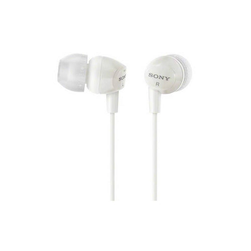 Audífonos Sony internos MDR-EX15LP Color Blanco, de silicona de ajuste seguro.