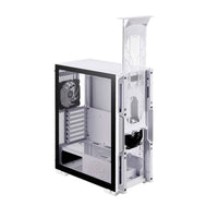 Chasis gamer XPG by ADATA STARKER Blanco / ATX / Vidrio templado X1 / 1 Fan cooler ARGB + 1 Fan Cooler Standard + Fuente de poder XPG PROBE / 600 Watts / Certificada 80 Plus Bronze
