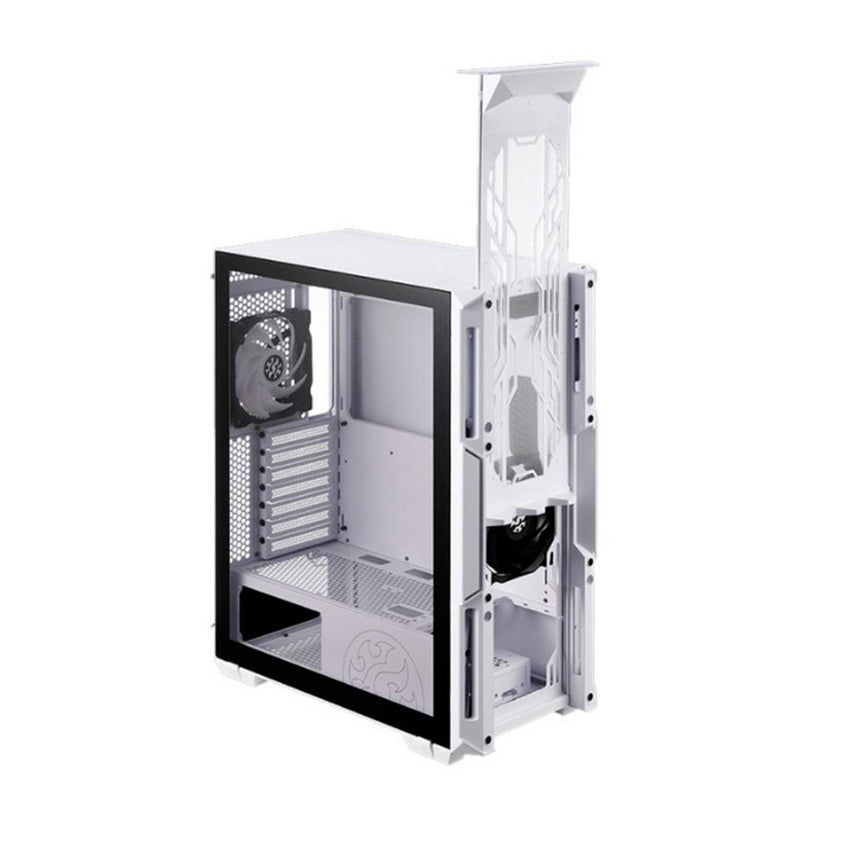 Chasis gamer XPG by ADATA STARKER Blanco / ATX / Vidrio templado X1 / 1 Fan cooler ARGB + 1 Fan Cooler Standard + Fuente de poder XPG PROBE / 600 Watts / Certificada 80 Plus Bronze