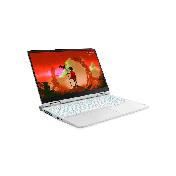 Portátil Lenovo IP Gaming 3 15ARH7 AMD Ryzen 5 6600H 15,6 Pulgadas FHD Memoria 8GB Estado Solido 512GB Tarjeta de Video Nvidia RTX 3050 4GB Windows 11 Home Color Blanco Bundle Mouse