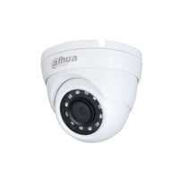 Camara Dahua Domo, 4MP, Lente fijo 2,8mm, 4en1 (CVI/TVI/AHD/CVBS), Metal, DWDR, Smart IR30m, IP67, 12VDC.