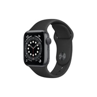 Apple Watch Series 6 (GPS) - Caja de aluminio en gris espacial de 40 mm - Correa deportiva negra - Talla única