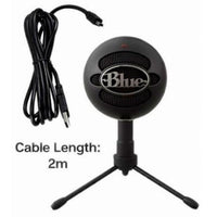 Microfono profesional logitech blue snowball negro usb
