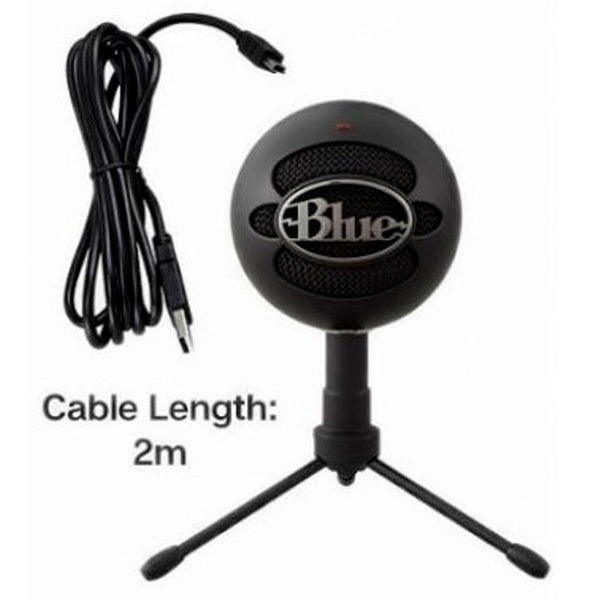 Microfono profesional logitech blue snowball negro usb