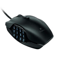Mouse logitech G600 MMO gaming alámbrico USB 8000DPI color negro