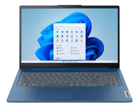 Portátil Lenovo IP Slim 3 15AMN8 AMD Ryzen 5 7520U 15.6 Pulgadas FHD Memoria 16GB Estado Solido 512GB Windows 11 Color Azul Bundle Maletin