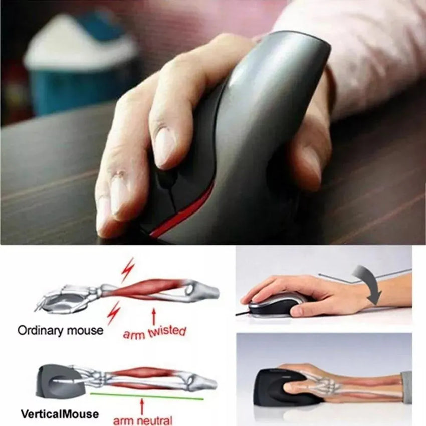 MOUSE ERGONOMICO VERTICAL INALÁMBRICO
