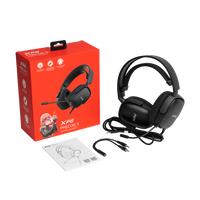 XPG PRECOG S, negro, unidad de transductor de 50 mm, respuesta en frecuencia de 20-20.000 Hz, 101 dB+-3 dB, micrófono omnidireccional