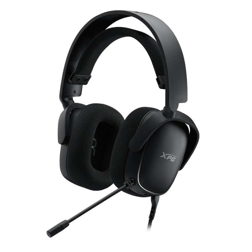 XPG PRECOG S, negro, unidad de transductor de 50 mm, respuesta en frecuencia de 20-20.000 Hz, 101 dB+-3 dB, micrófono omnidireccional