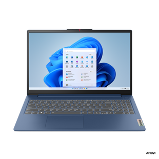 Portátil Lenovo IdeaPad Slim 3 15AMN8 AMD Athlon Silver 7120U 15,6 Pulgadas FHD Memoria 8GB Estado Solido 256GB Windows 11 Home con Lector de Huella Color Azul