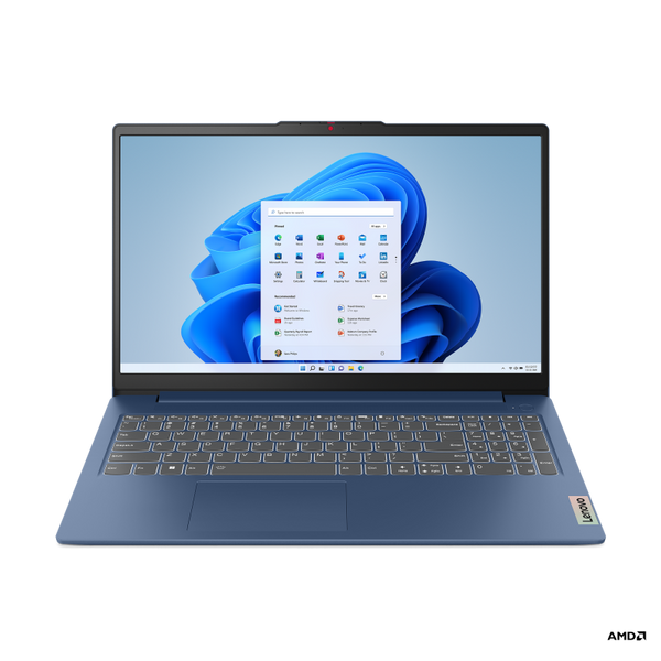 Portátil Lenovo IdeaPad Slim 3 15AMN8 AMD Athlon Silver 7120U 15,6 Pulgadas FHD Memoria 8GB Estado Solido 256GB Windows 11 Home con Lector de Huella Color Azul
