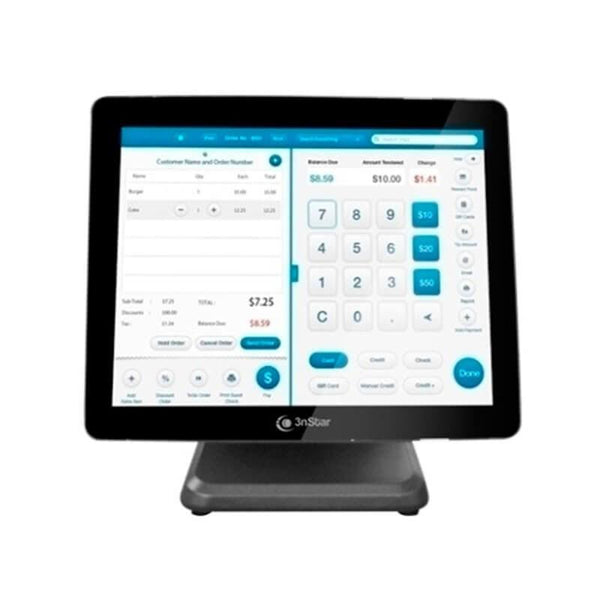 All-In-One POS 3nSrar Intel Core i5 12th Gen, pantalla 15 capacituvo 8GB RAM, 240GB SSD, Wi-Fi, BT, Red, Windows 11 IOT Enterprise Value, 4USB, 1USB Energizado, 2 RS232, 1HDMI