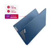 Portátil Lenovo IP Slim 3 15ABR8 AMD Ryzen 7 5825U 15,6 Pulgadas FHD Memoria 16GB Estado Solido 512GB Windows 11 Home Color Azul