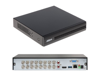 Grabador  XVR de 16 Canales 5 Megapíxeles Lite 4 Bahías para Discos Duros/ WizSense/ IA/ H.265+/ 8 Canales IP Adicionales/ Hasta 24 Canales IP/ 2 Ch de Reconocimiento Facial/ SMD Plus/ Codificación IA/ IoT & POS/ E&S de Alarmas/