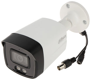 CAMARA ANALOGA TIPO BALA SEMIMETALICA  5MP ILUMINACIÓN SMART DUAL LIGHT 40M 2.8MM LUZ VISIBLE MIC. INTEG IP67